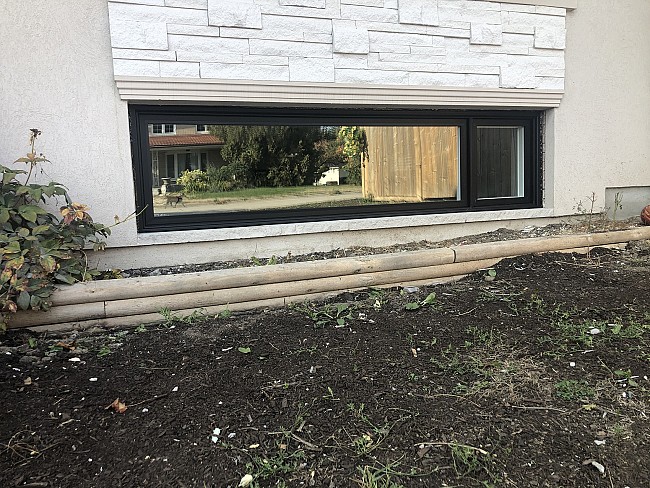 slimline floorboard window