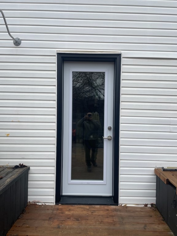 laundry room outside entry door