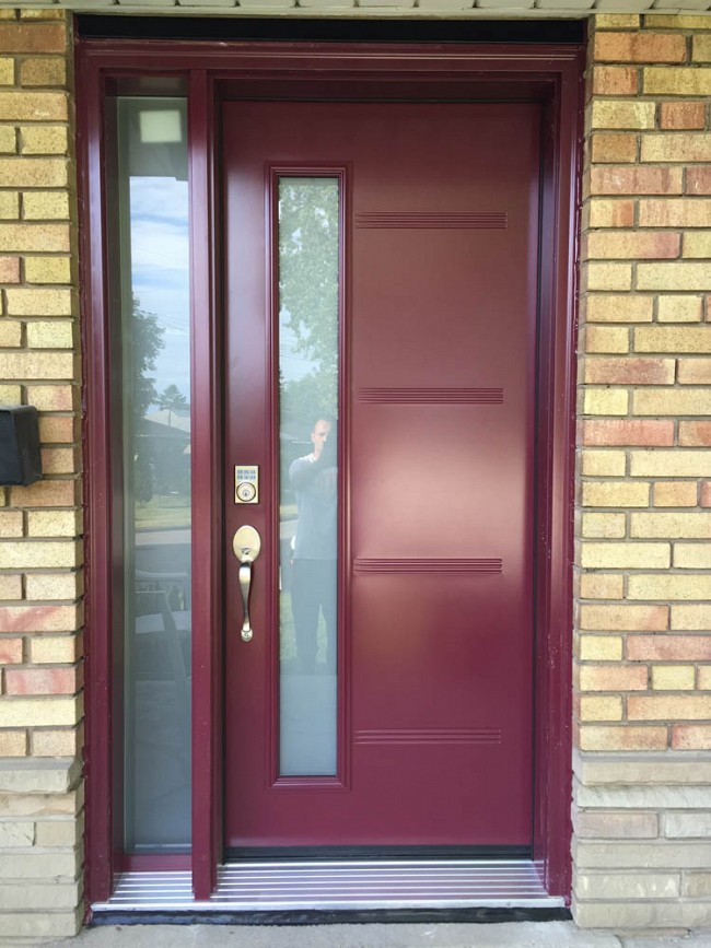 steel-door-installation-replacement-toronto-maroon