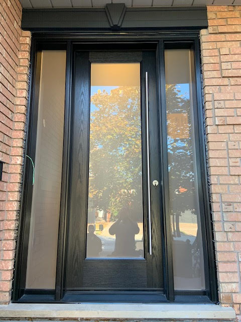 fiberglass-doors-installation-toronto-tall-lights