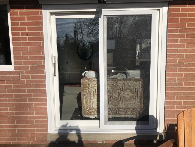 cream patio door