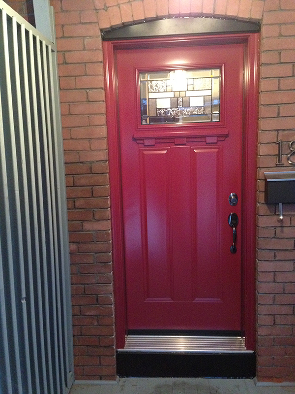 steel-door-installation-replacement-toronto-red-kickplate
