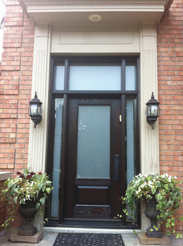 fiberglass-doors-installation-toronto-tall-glass-top